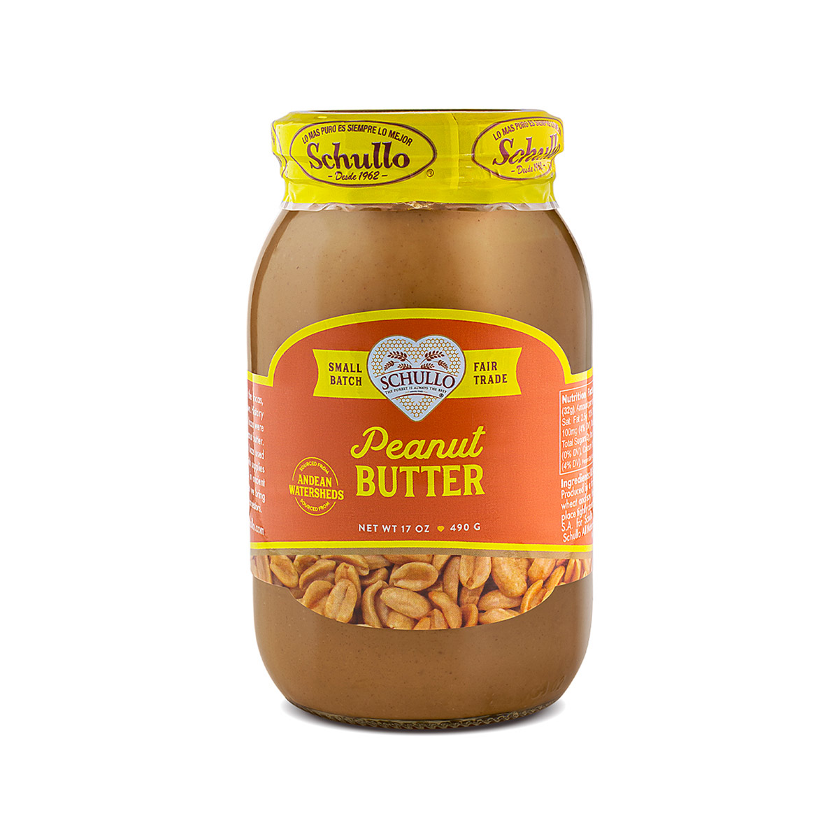 Schullo Natural Peanut Butter - front of package - Schullo